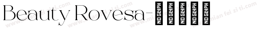 Beauty Rovesa字体转换